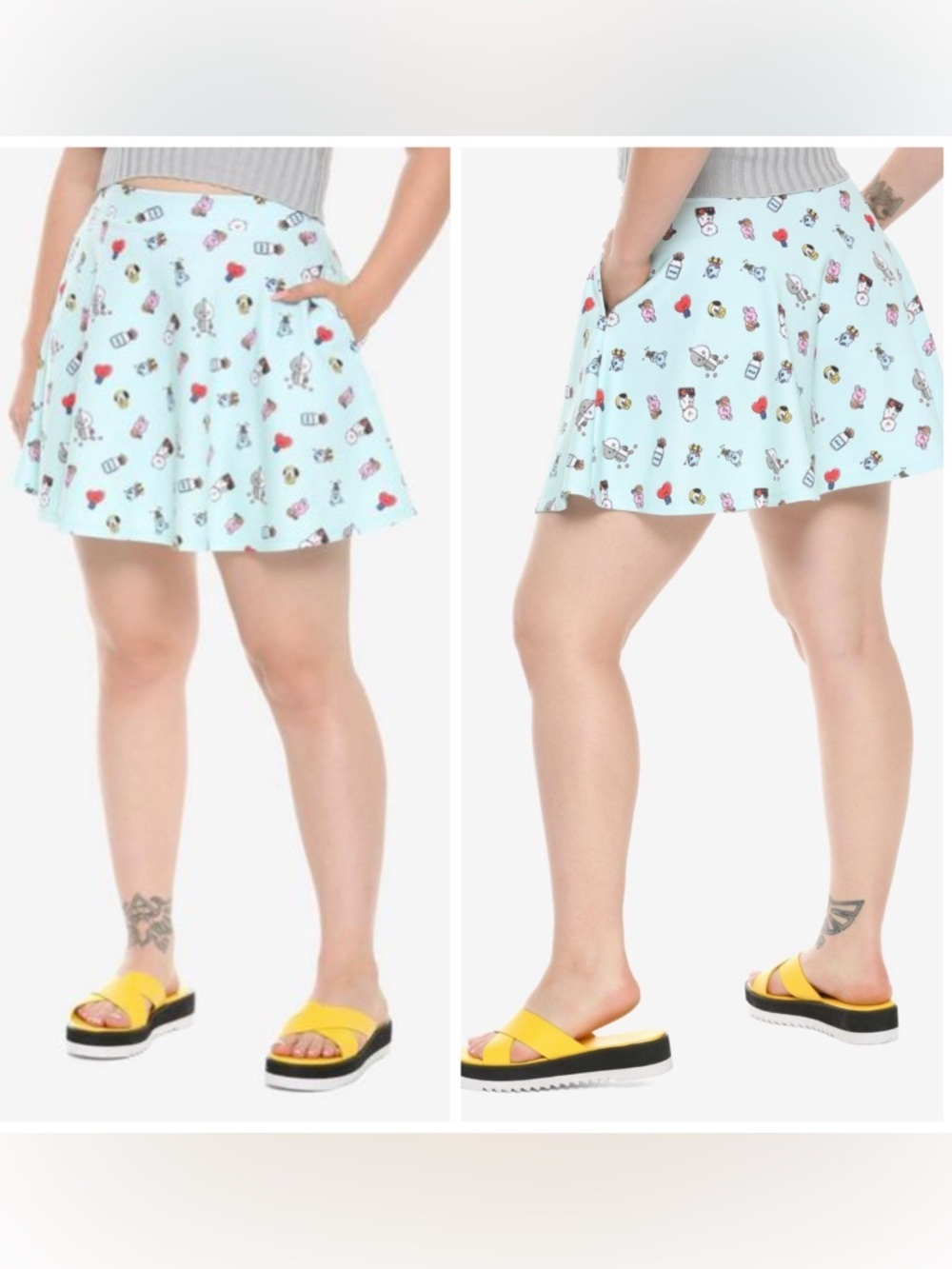 BT21 Icon KPop Skater Skirt Size 2X